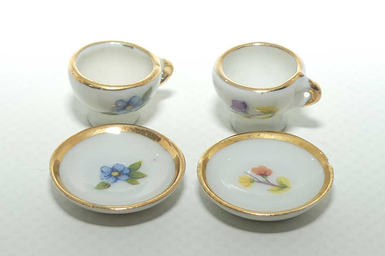 Limoges France collection of tiny dolls house items