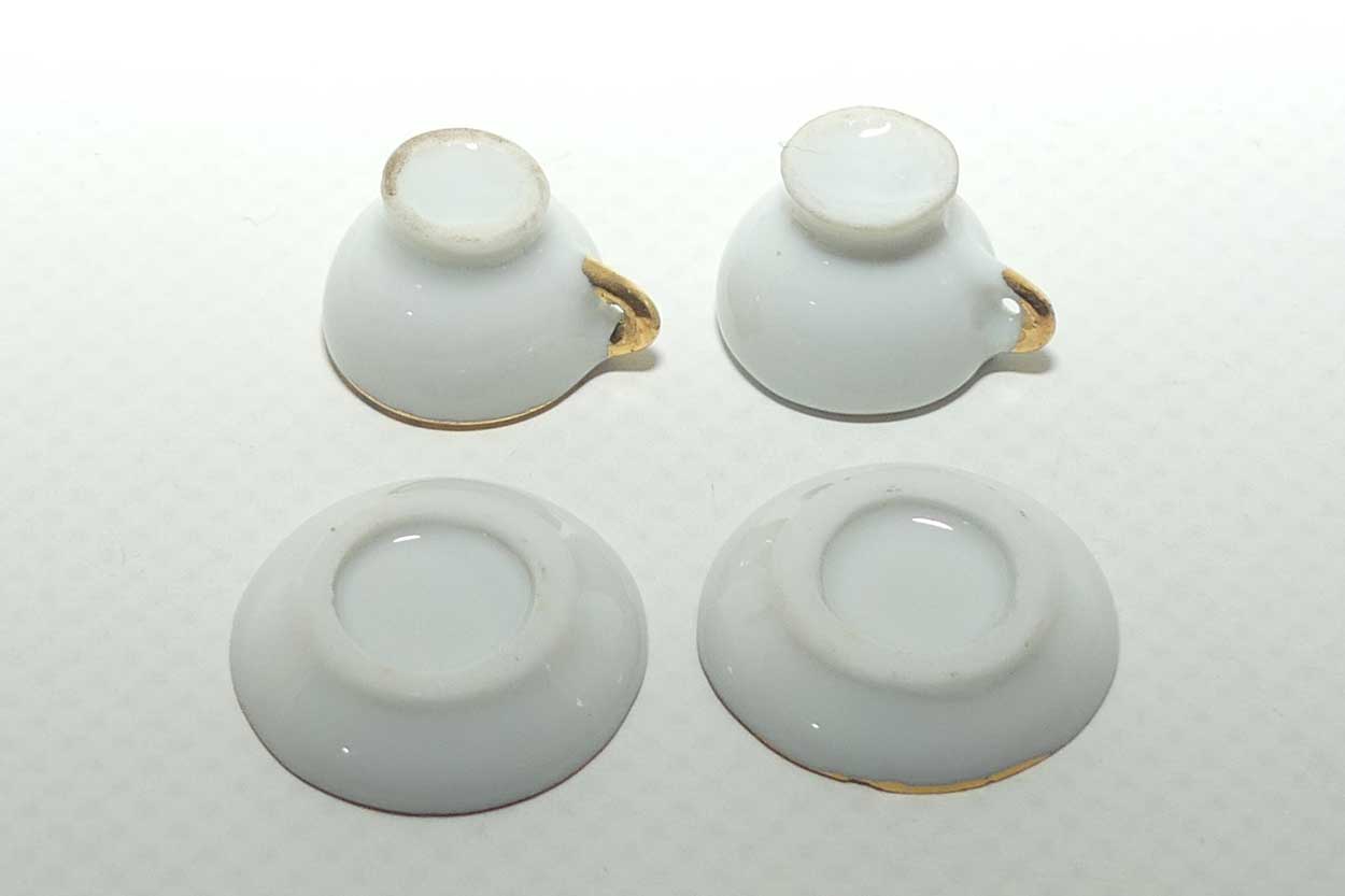 Limoges France collection of tiny dolls house items