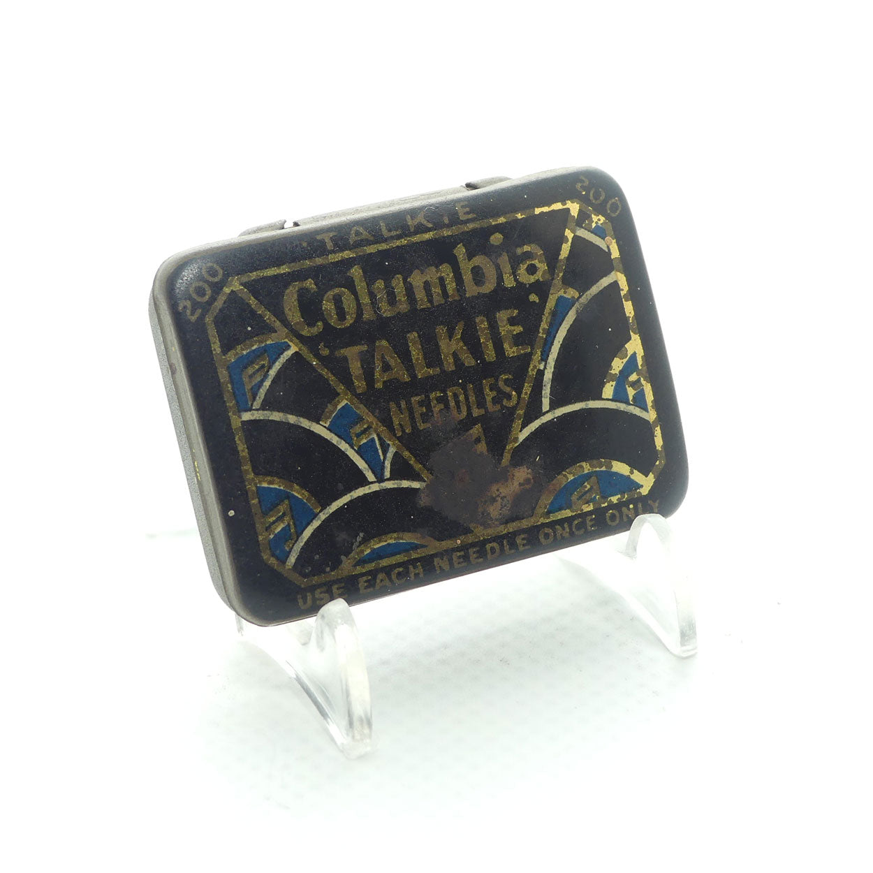 Columbia Talkie Needles gramophone needle tin | with some contents