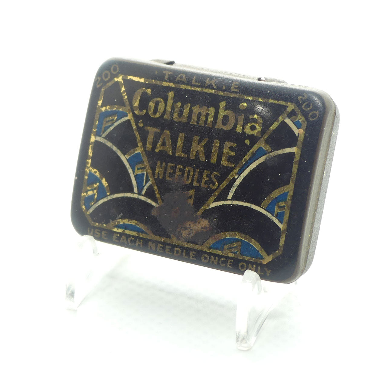 Columbia Talkie Needles gramophone needle tin | with some contents