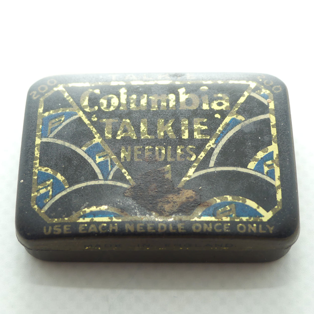 Columbia Talkie Needles gramophone needle tin | with some contents