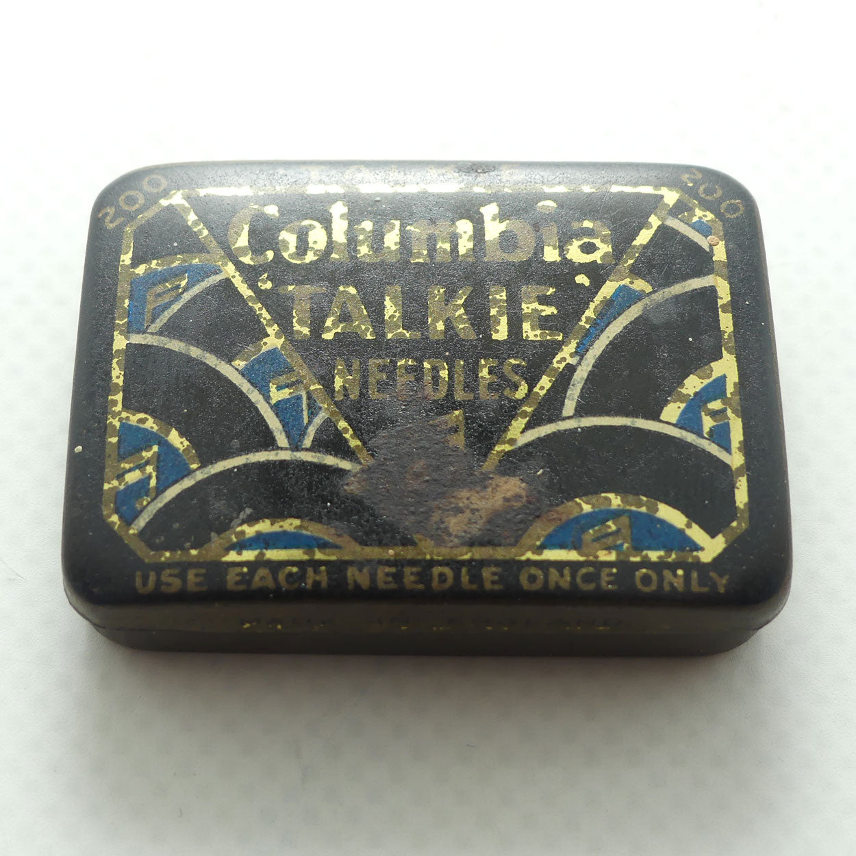 Columbia Talkie Needles gramophone needle tin | with some contents