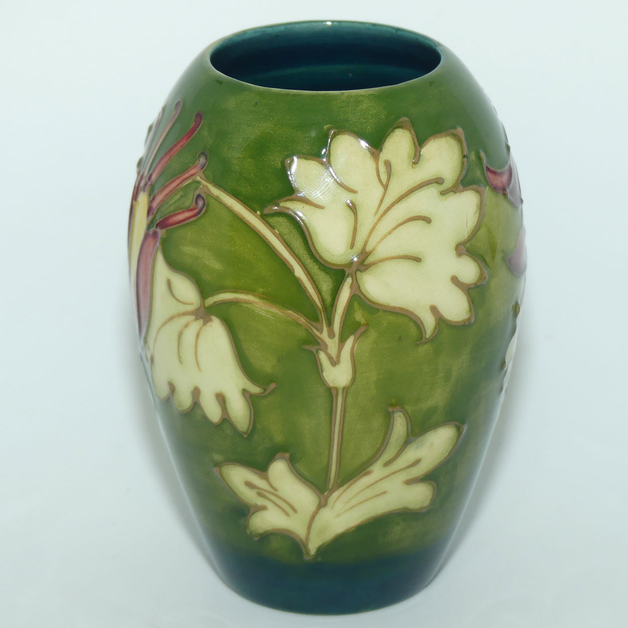 Walter Moorcroft Columbine (Green) 102/5 vase