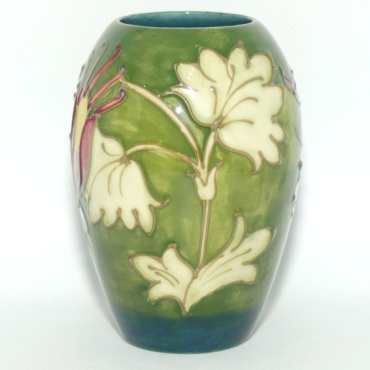 Walter Moorcroft Columbine (Green) 102/5 vase