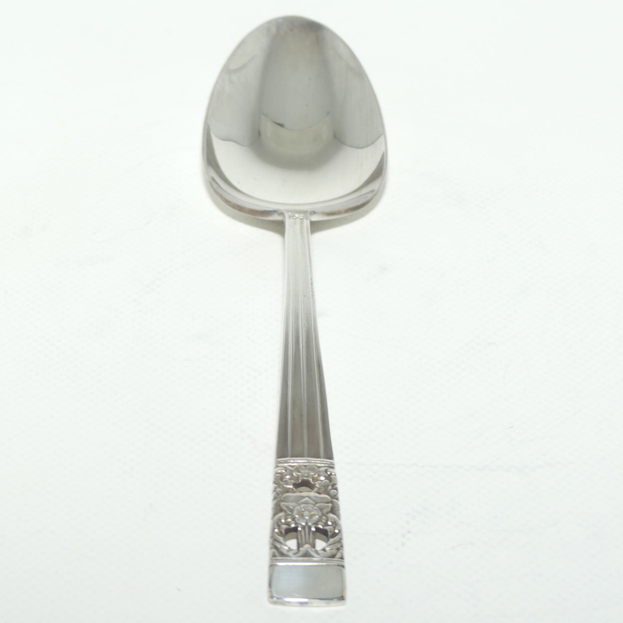 Oneida Community Plate serving spoon | HAMPTON COURT pattern | 21.3cm long