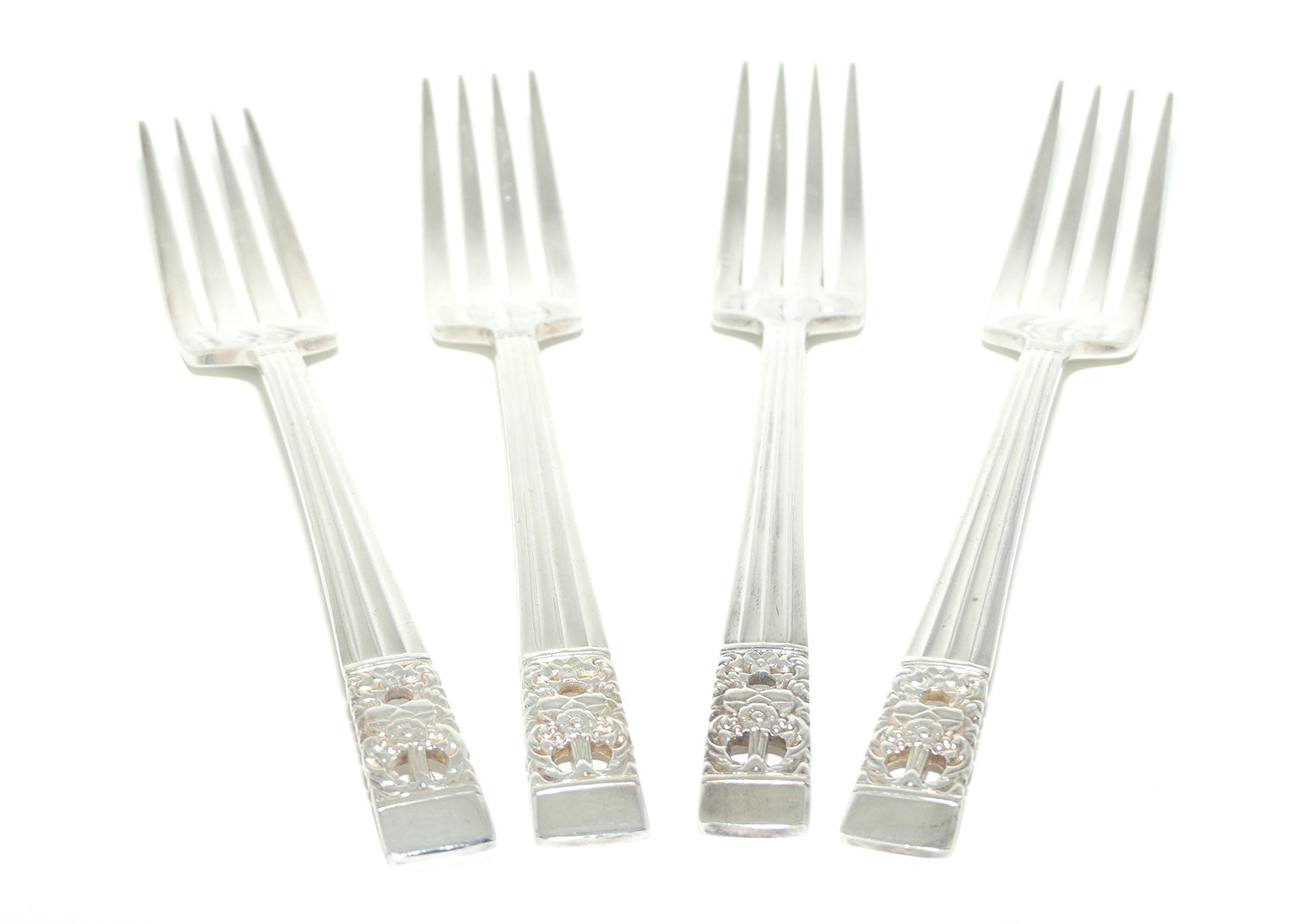 Oneida Community Plate set of 4 forks | HAMPTON COURT pattern | 18cm long
