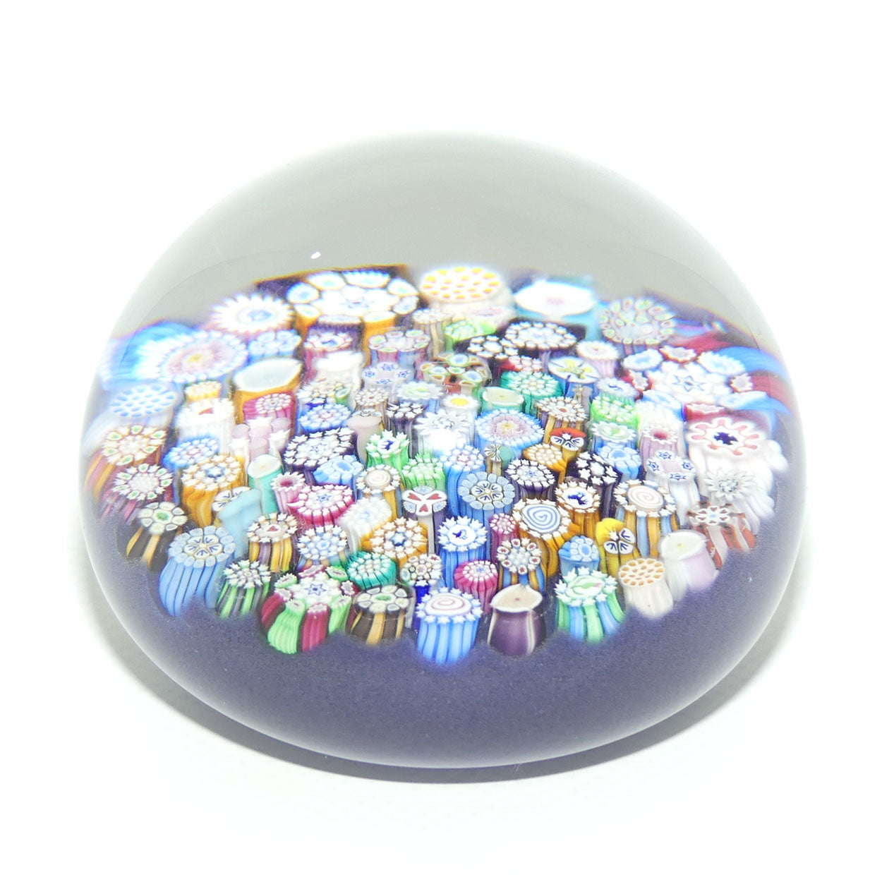 John Deacons Scotland Complex Closepack Millefiori Magnum paperweight | Mauve | #2