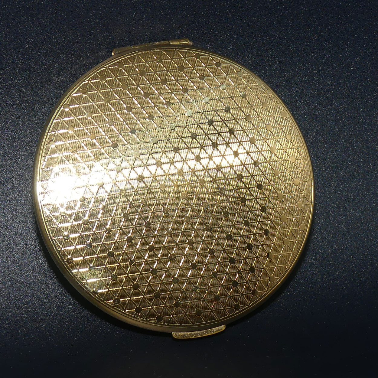 Vintage Regent of London Rose motif on Porcelain panel powder compact