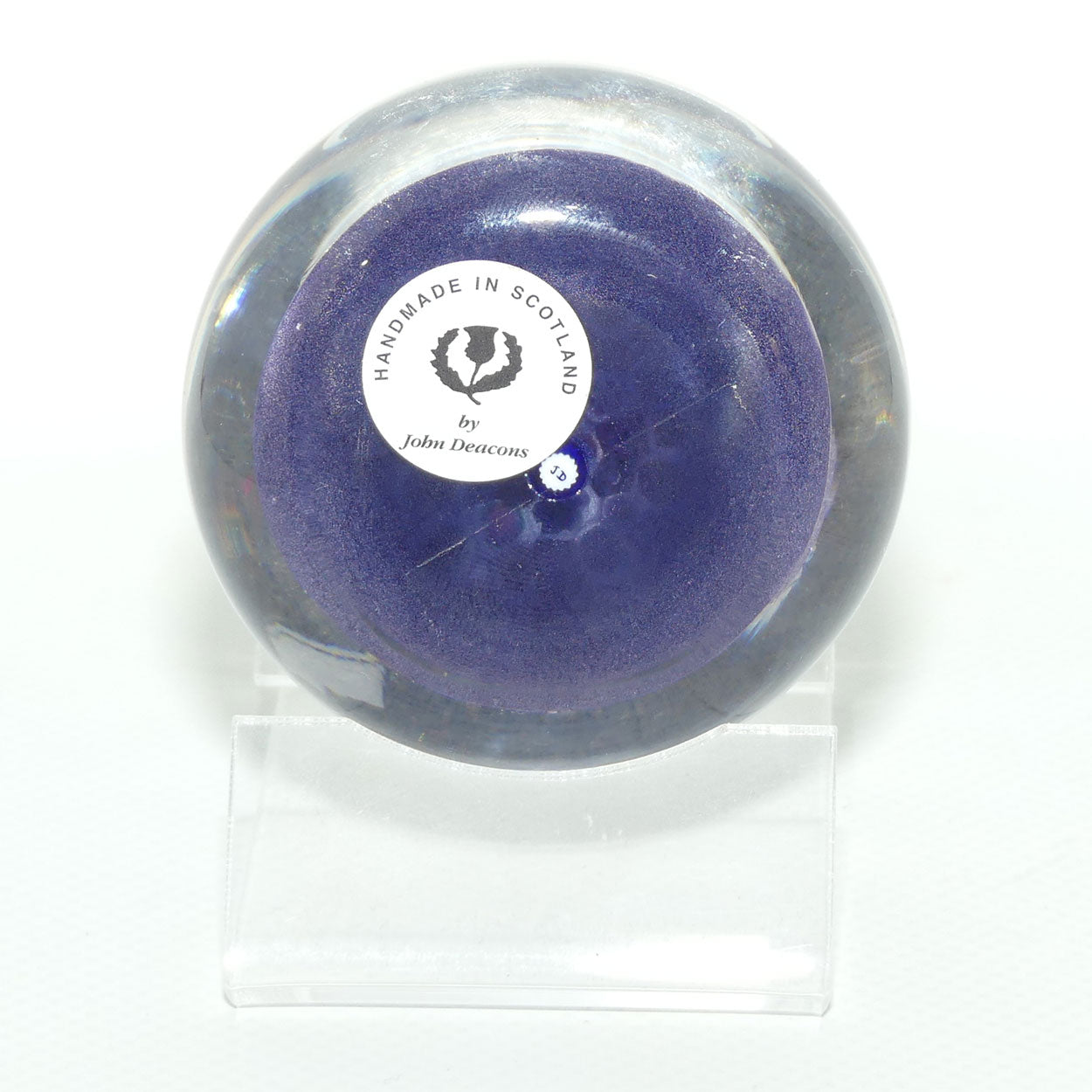 John Deacons Scotland Complex Closepack Millefiori Medium paperweight | Mauve | #3