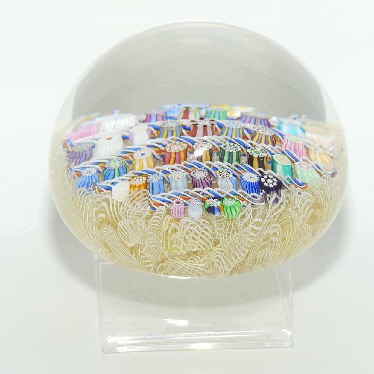 John Deacons Scotland Complex Linear Magnum Cream paperweight