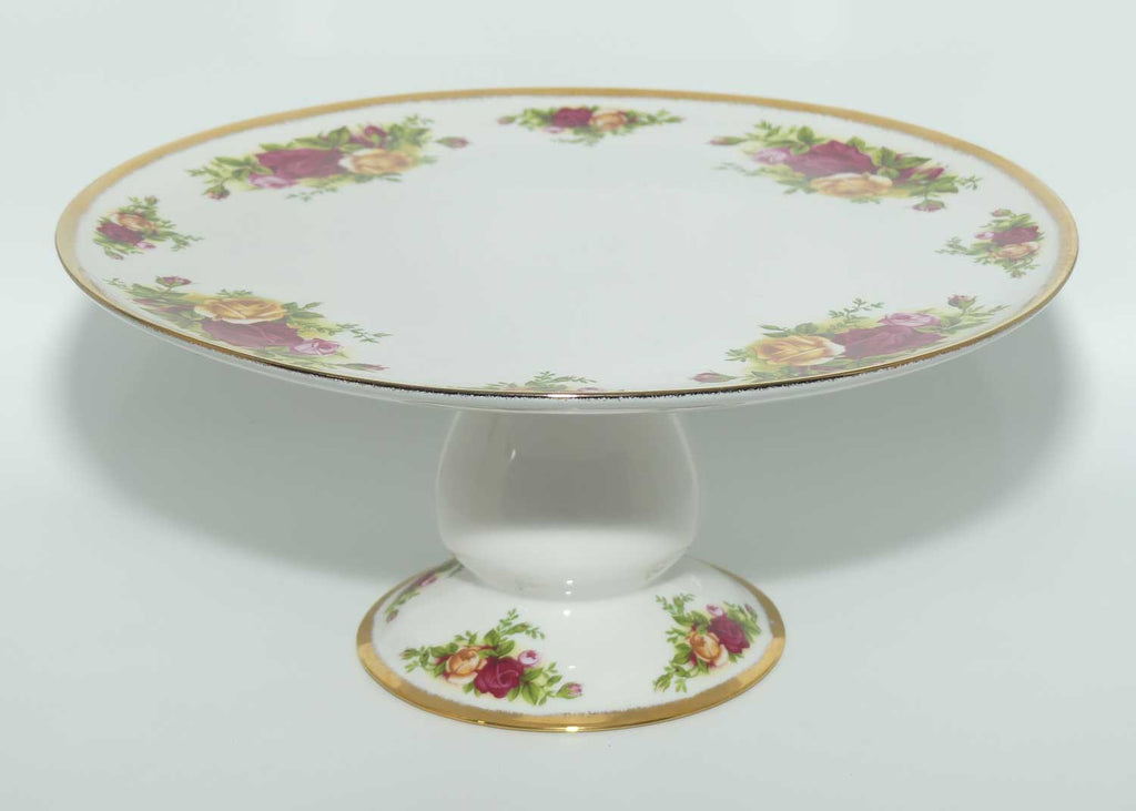 Royal Albert Bone China Old Country Roses comport or cake stand | 23cm | © 1962 Royal Albert Ltd backstamp | Asian