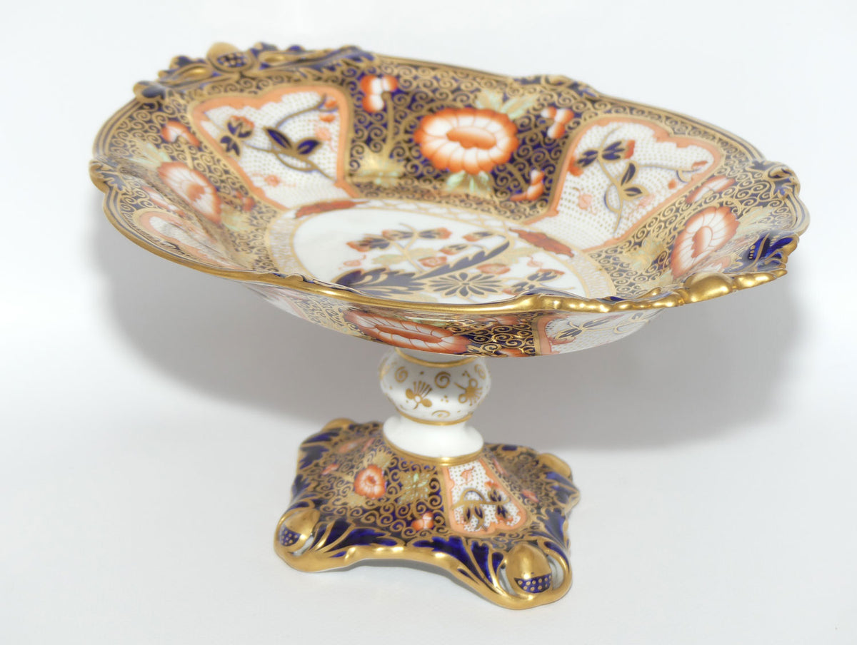 Royal Crown Derby Imari footed oval comport | Pattern 8735