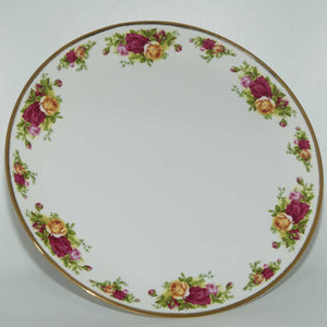 Royal Albert Bone China Old Country Roses cake stand and cake slice | 30.5cm | © 1962 Royal Albert Ltd backstamp | Asian | boxed