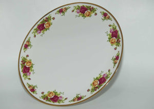 Royal Albert Bone China Old Country Roses cake stand and cake slice | 30.5cm | © 1962 Royal Albert Ltd backstamp | Asian | boxed