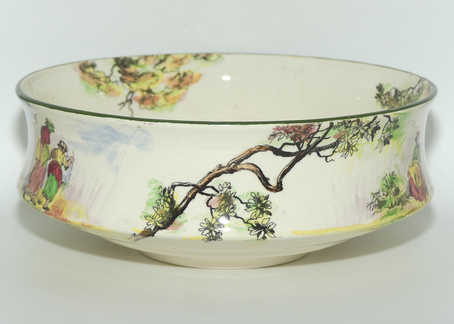 Royal Doulton Gleaners and Gypsies concave sided round bowl D4983