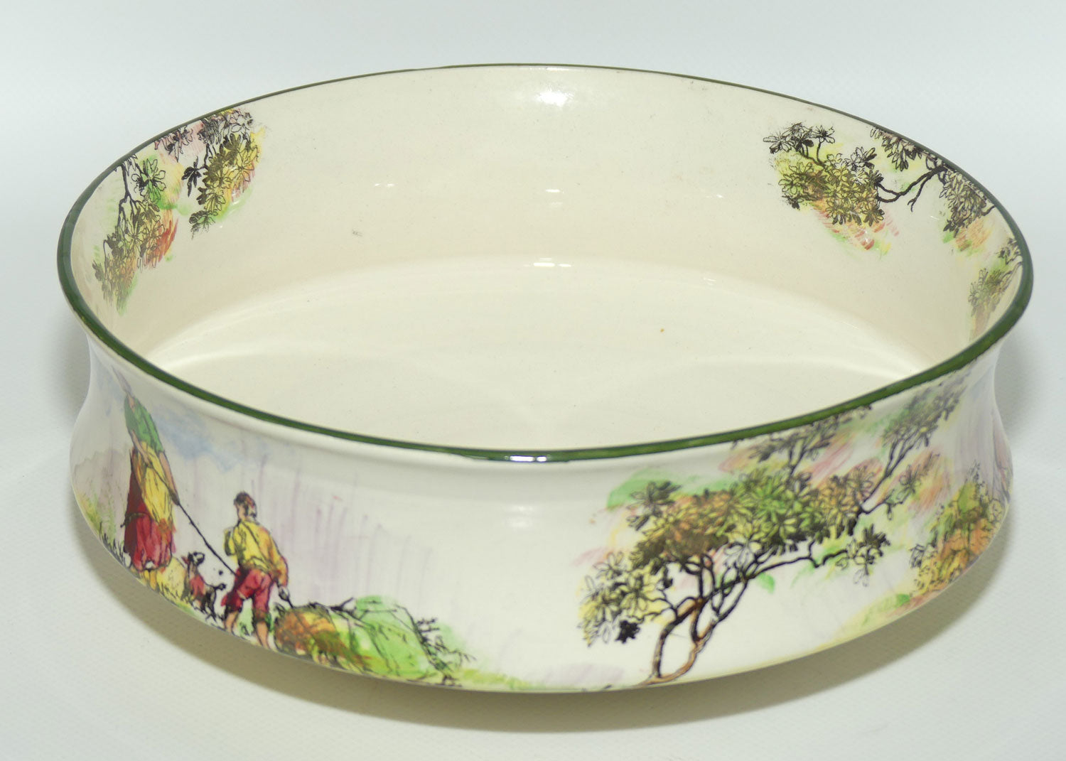 Royal Doulton Gleaners and Gypsies concave sided round bowl D4983