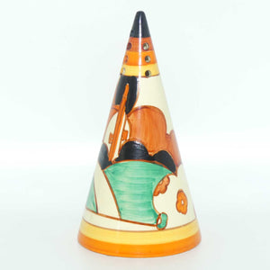 Clarice Cliff Fantasque Farmhouse conical sugar shaker