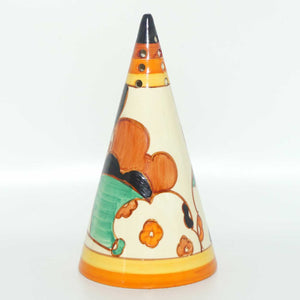 Clarice Cliff Fantasque Farmhouse conical sugar shaker