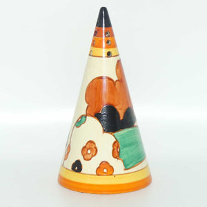 Clarice Cliff Fantasque Farmhouse conical sugar shaker