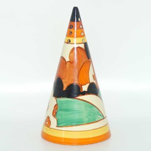 Clarice Cliff Fantasque Farmhouse conical sugar shaker