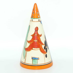 Clarice Cliff Bizarre Kew conical sugar shaker