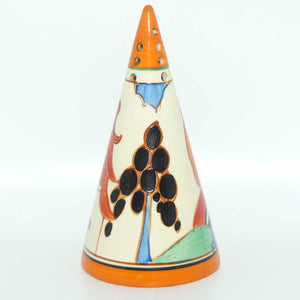 Clarice Cliff Bizarre Kew conical sugar shaker