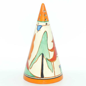 Clarice Cliff Bizarre Kew conical sugar shaker