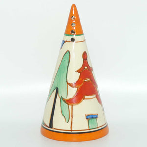 Clarice Cliff Bizarre Kew conical sugar shaker