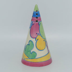 Clarice Cliff Fantasque Pastel Autumn conical sugar shaker | Full Pattern