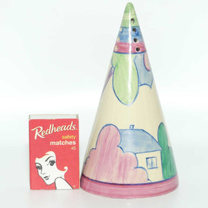 Clarice Cliff Bizarre Pastel Autumn conical sugar shaker | Partial Pattern