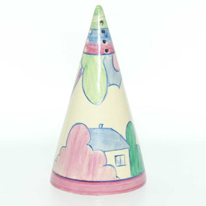 Clarice Cliff Bizarre Pastel Autumn conical sugar shaker | Partial Pattern