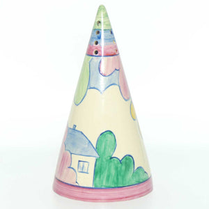 Clarice Cliff Bizarre Pastel Autumn conical sugar shaker | Partial Pattern