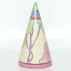 Clarice Cliff Bizarre Pastel Autumn conical sugar shaker | Partial Pattern