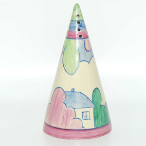 Clarice Cliff Bizarre Pastel Autumn conical sugar shaker | Partial Pattern