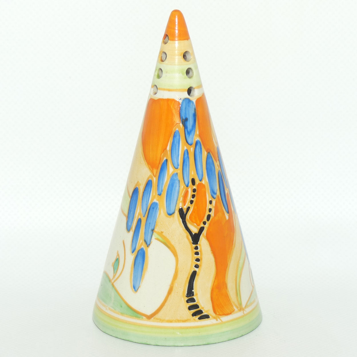 Clarice Cliff Fantasque Windbells conical sugar shaker