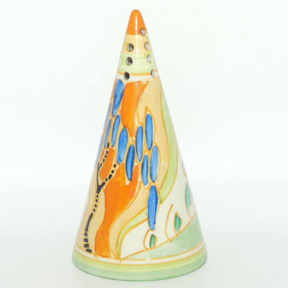 Clarice Cliff Fantasque Windbells conical sugar shaker