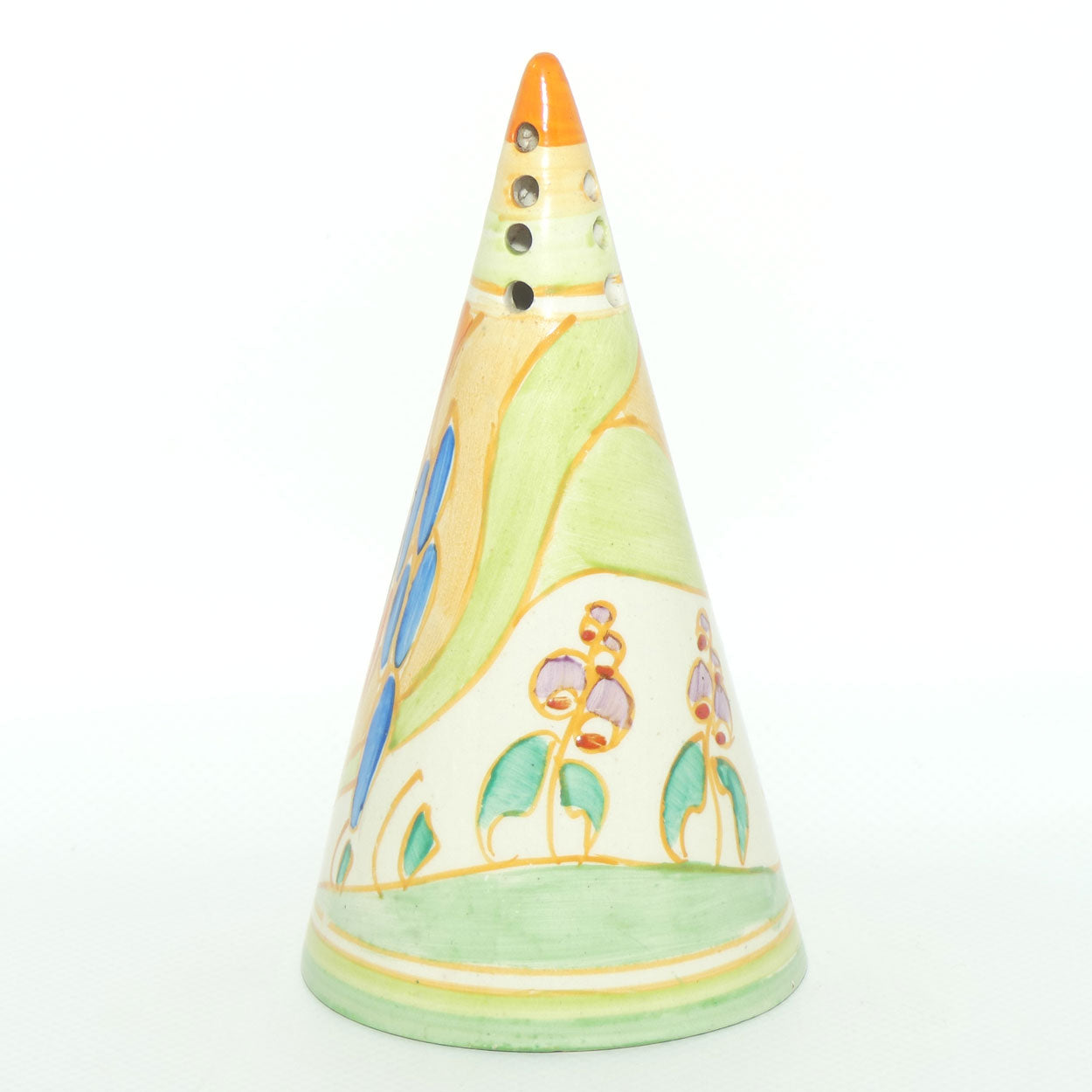 Clarice Cliff Fantasque Windbells conical sugar shaker