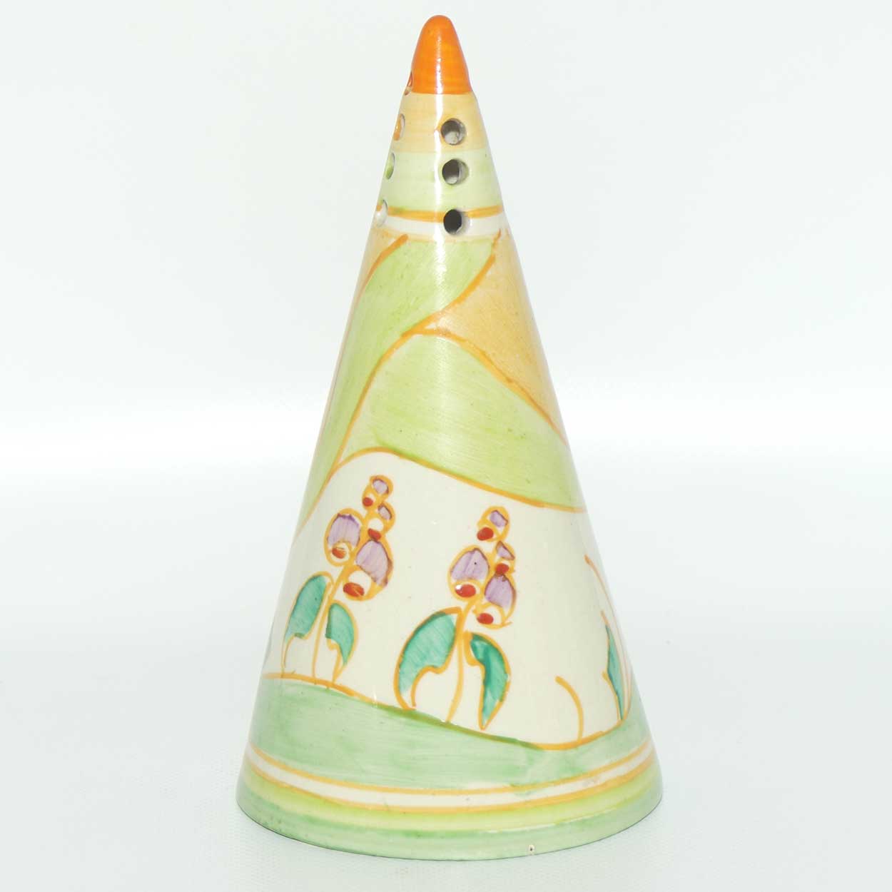 Clarice Cliff Fantasque Windbells conical sugar shaker