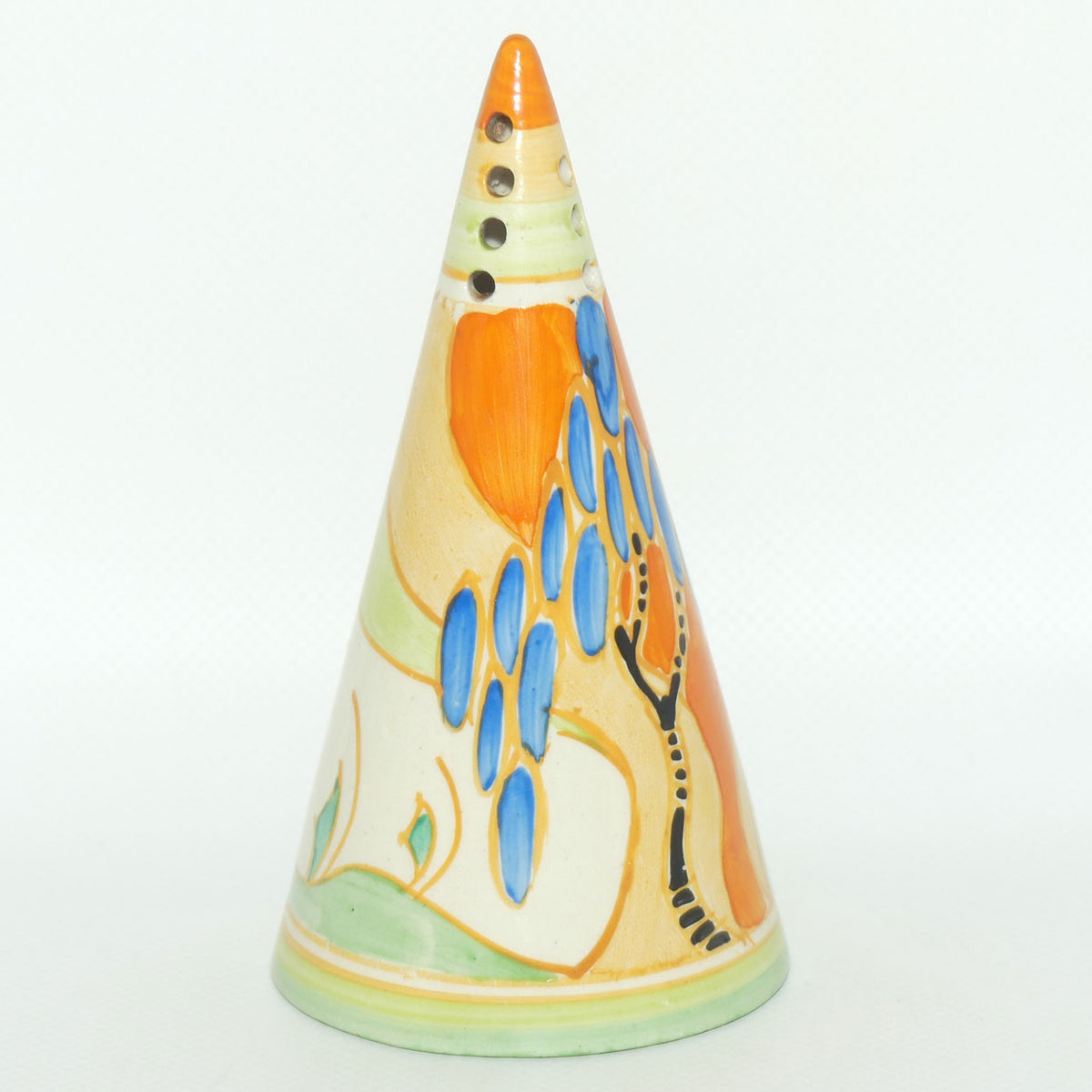 Clarice Cliff Fantasque Windbells conical sugar shaker