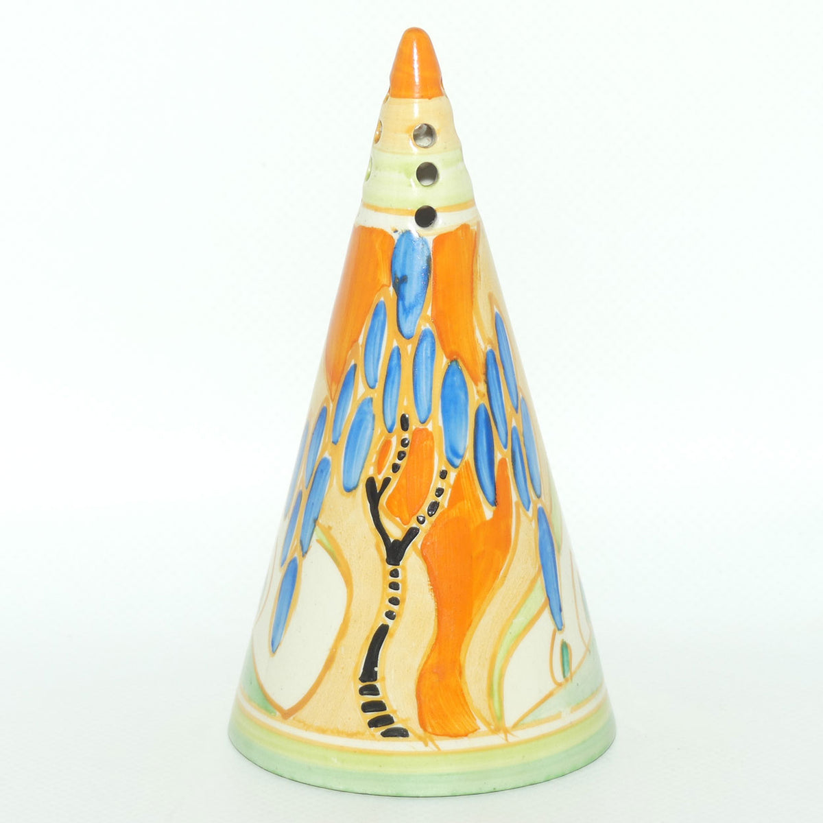 Clarice Cliff Fantasque Windbells conical sugar shaker