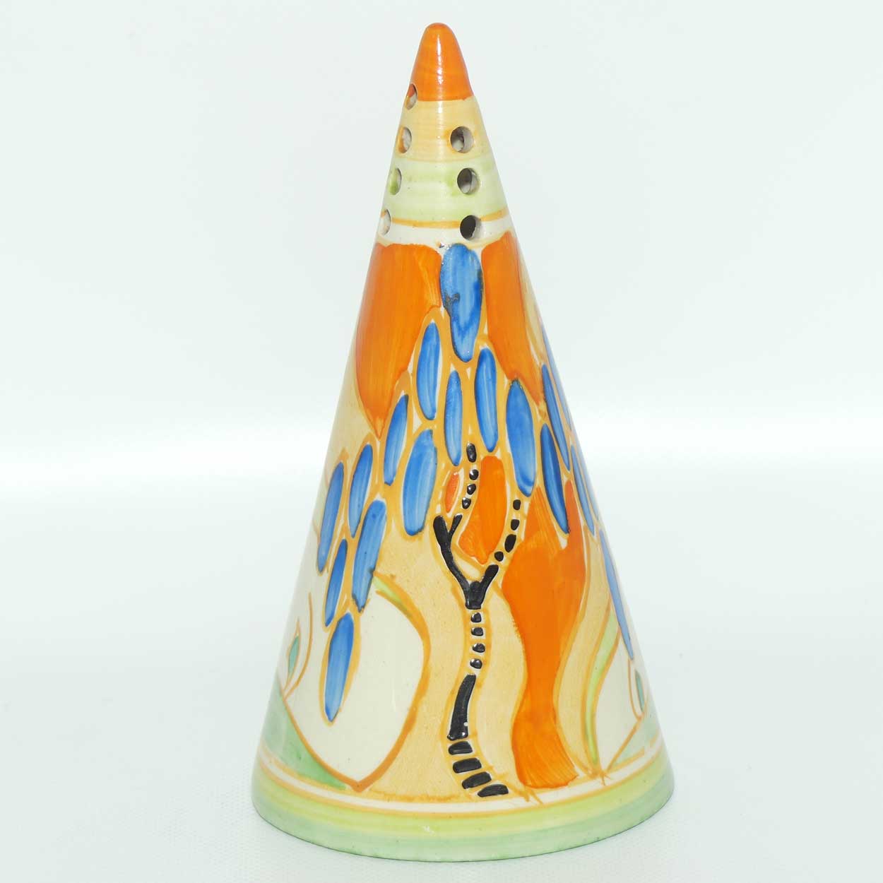 Clarice Cliff Fantasque Windbells conical sugar shaker