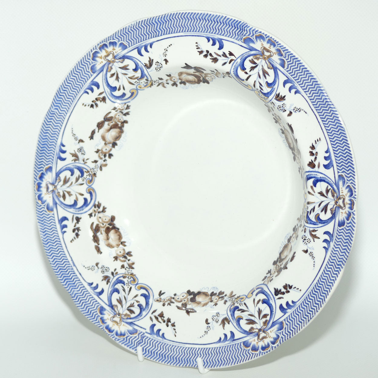Copeland and Garrett New Fayence Blue and White bowl #1 | c.1833 - 1847 | Regency era