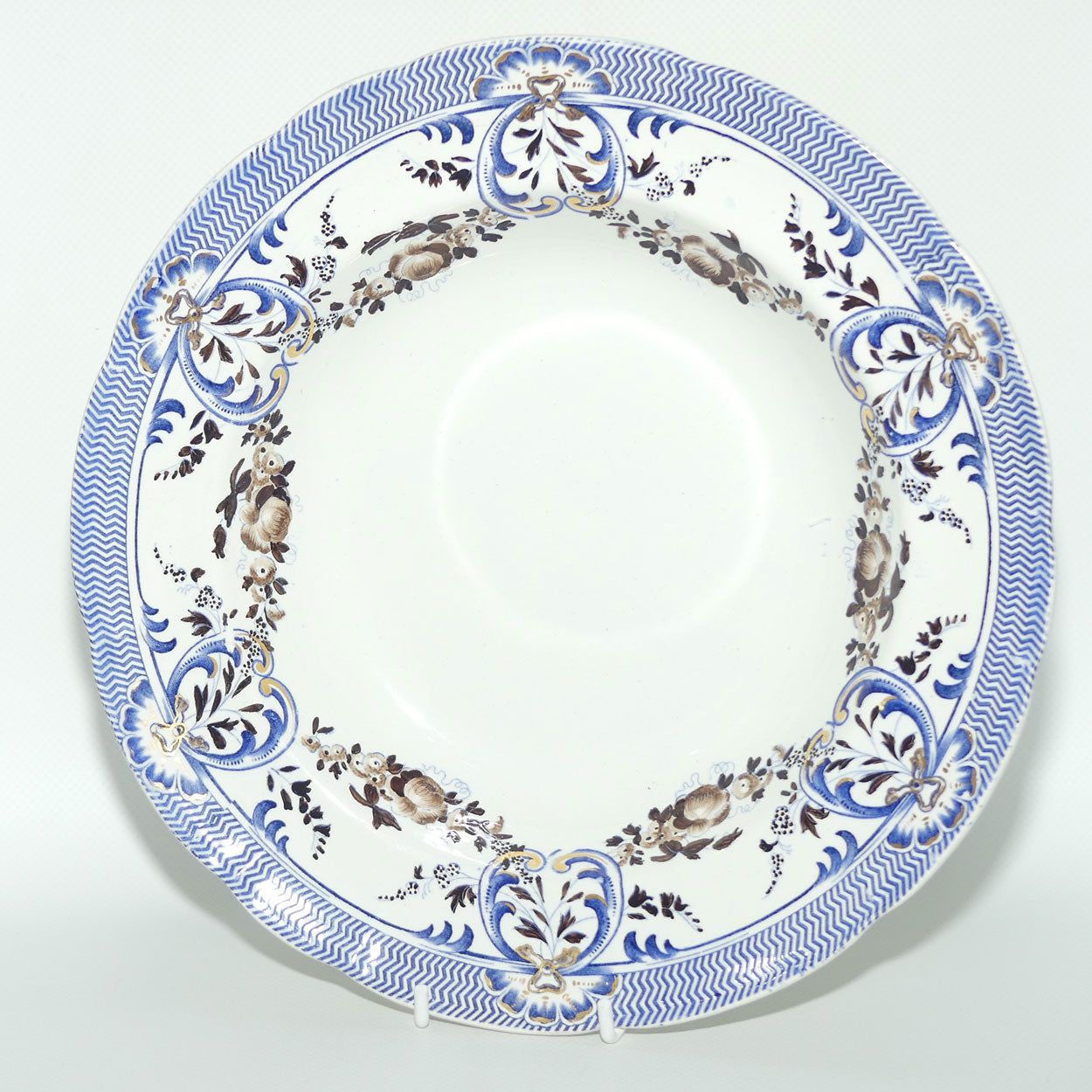 Copeland and Garrett New Fayence Blue and White bowl #2 | c.1833 - 1847 | Regency era