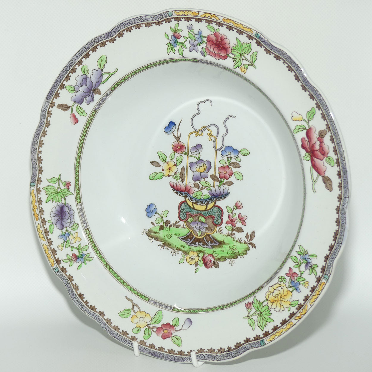 Copeland late Spode Old Bow pattern rimmed bowl c.1927