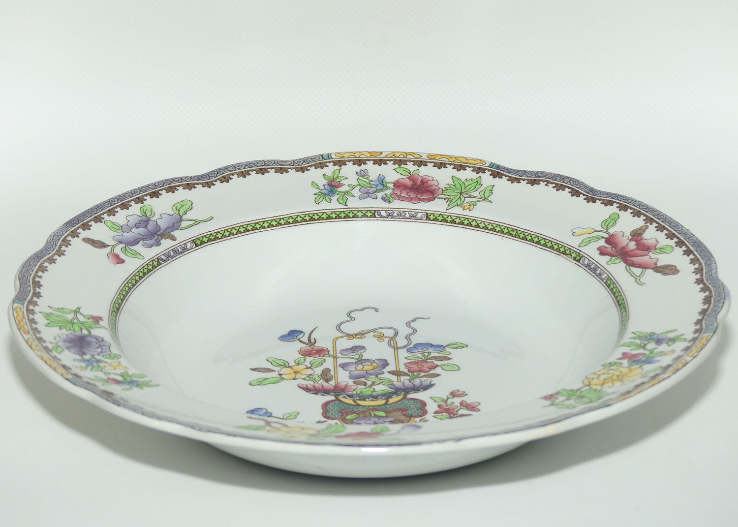 Copeland late Spode Old Bow pattern rimmed bowl c.1927