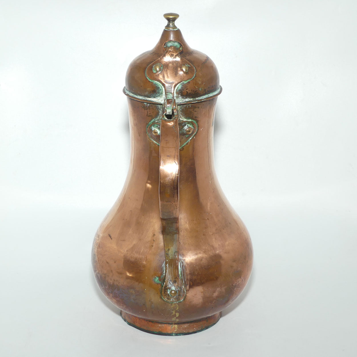 Victorian era Brass and Copper Hot Water Jug