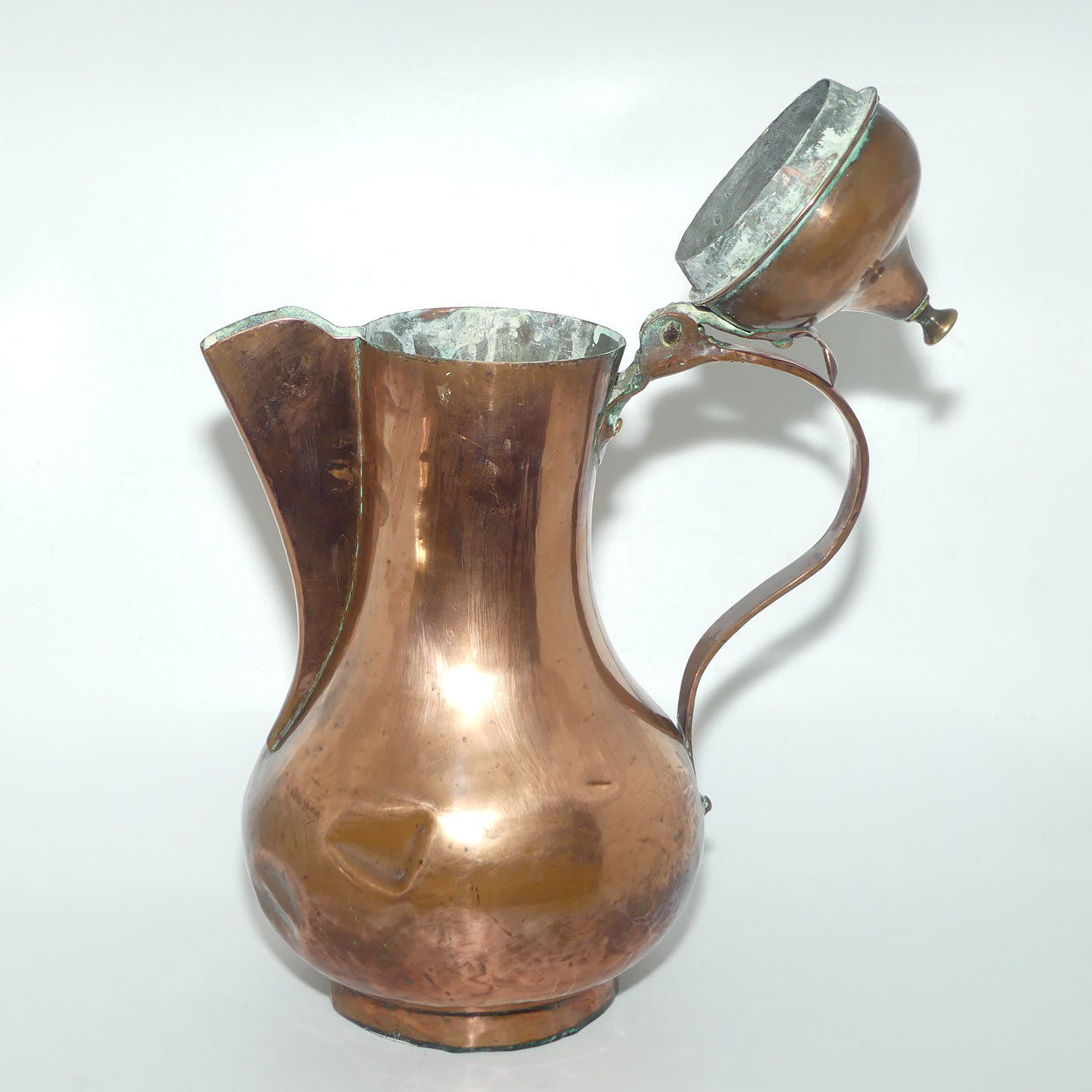 Victorian era Brass and Copper Hot Water Jug