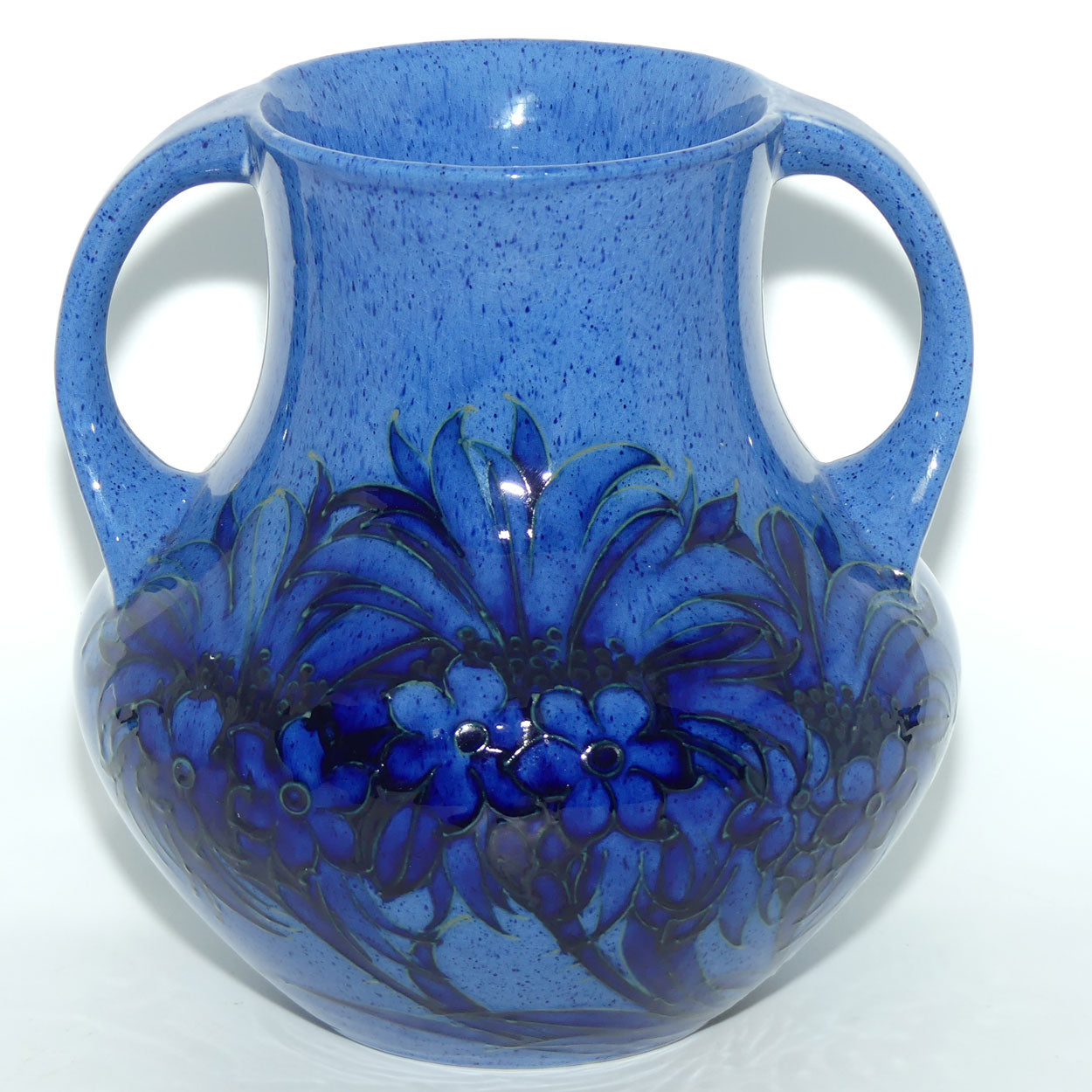 William Moorcroft Powder Blue Cornflower Shape 5/8 vase