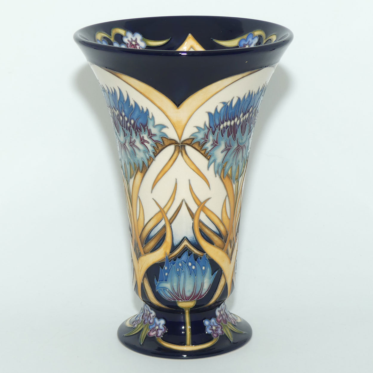 Moorcroft Cornflower Cavalcade 87/9 vase |LE 62/150 