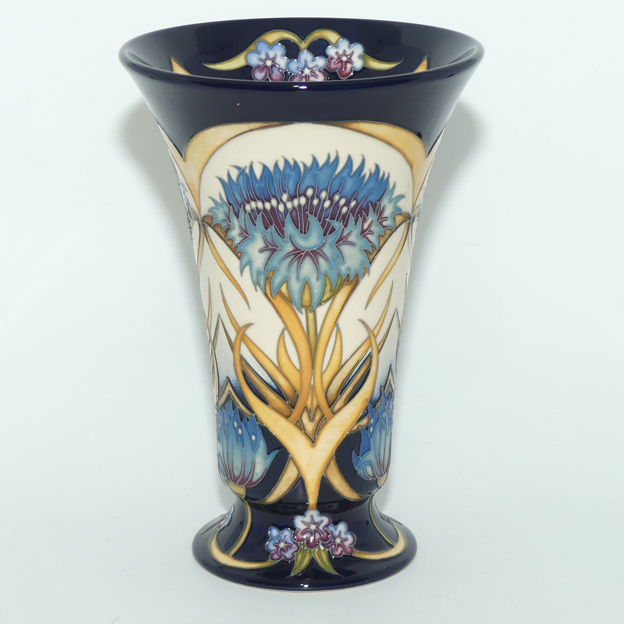Moorcroft Cornflower Cavalcade 87/9 vase |LE 62/150 